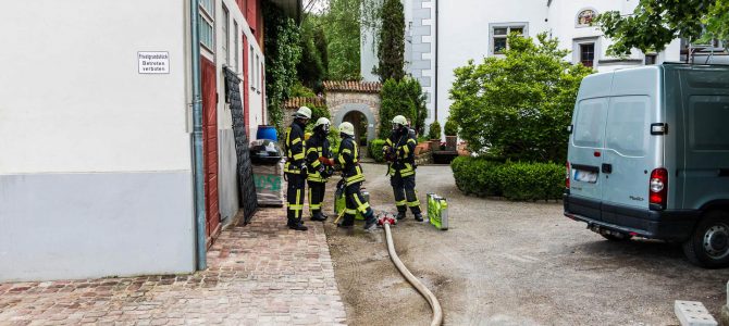 Rauchentwicklung im Schloss Eigeltingen