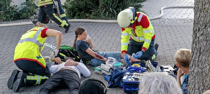 Jahreshauptübung in Eigeltingen: Über der Bäckerei brennt‘s Jahreshauptübung in Eigeltingen: Über der Bäckerei brennt‘s